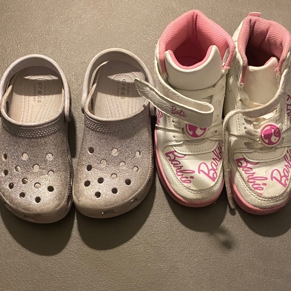 Barbie Kids Sneakers - Pink and White Delight - Picture 1 of 3